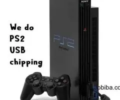 We do PlayStation 2 {PS2} USB chipping